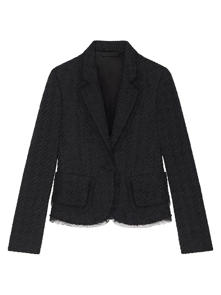 Jacket Houndstooth Tweed