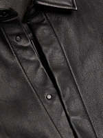 Leather Overshirt