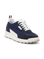 Alumni Colorblocked Suede & Textile Sneakers