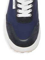 Alumni Colorblocked Suede & Textile Sneakers