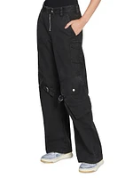 Potinal Cotton Straight-Leg Pants