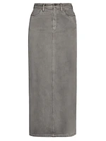 Philo Saxon Denim Maxi Skirt