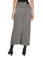 Philo Saxon Denim Maxi Skirt