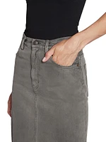 Philo Saxon Denim Maxi Skirt