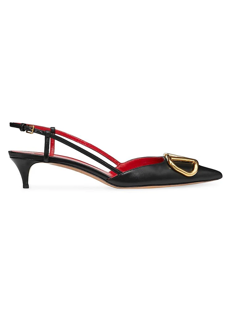 VLogo Signature Calfskin Slingback Pumps 40MM