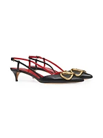 VLogo Signature Calfskin Slingback Pumps 40MM