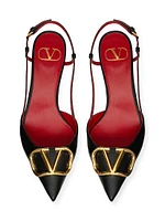 VLogo Signature Calfskin Slingback Pumps 40MM