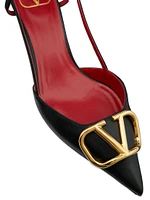 VLogo Signature Calfskin Slingback Pumps 40MM