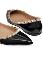 Patent Rockstud Ballet Flats