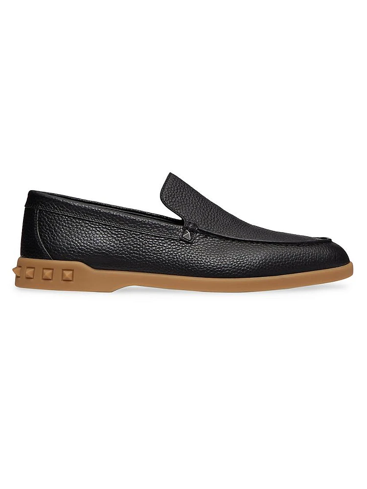 Leisure Flows Slip-Ons Grainy Calfskin