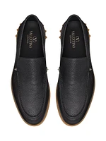 Leisure Flows Slip-Ons Grainy Calfskin