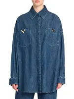 Denim Chambray Overshirt