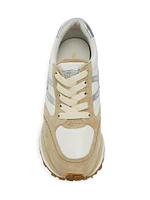 Valentina Leather & Suede Low-Top Sneakers