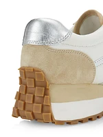 Valentina Leather & Suede Low-Top Sneakers