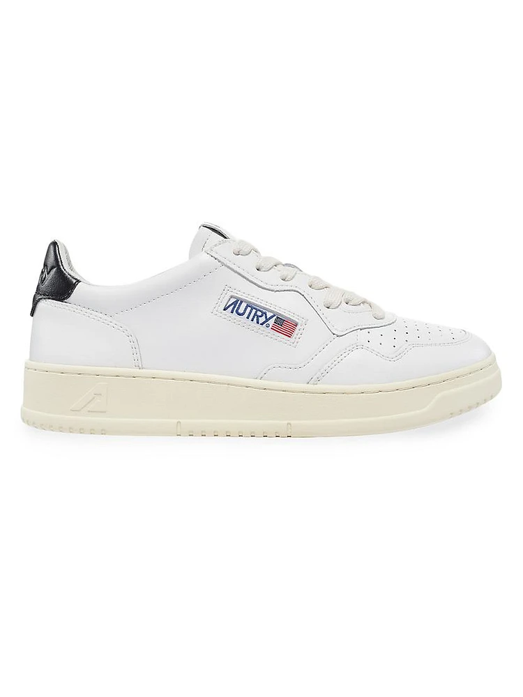 Medalist Bicolor Leather Low-Top Sneakers