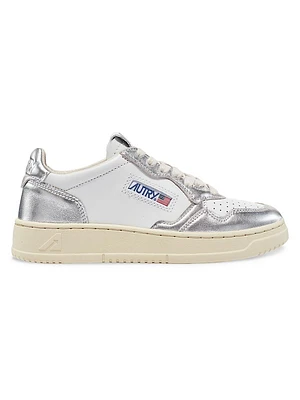 Medalist Bicolor Canvas Low-Top Sneakers