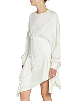 Eyo Deconstructed Sweatshirt Minidress