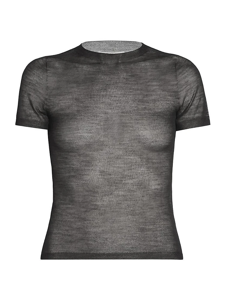 Kemon Wool-Blend Sheer Top