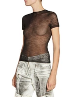 Kemon Wool-Blend Sheer Top