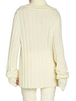 Kanela Rib-Knit Zip Sweater