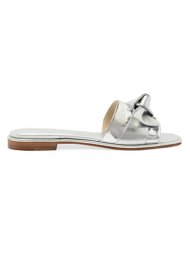 Clarita Metallic Leather Sandals