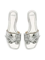 Clarita Metallic Leather Sandals