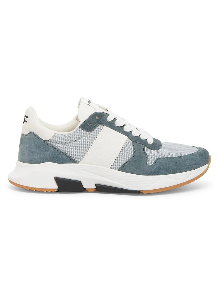 Jagga Leather & Textile Low-Top Sneakers