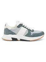 Jagga Leather & Textile Low-Top Sneakers