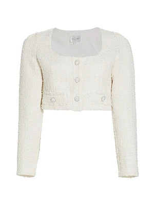 Melody Tweed Crop Cardigan