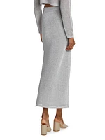 Venus Metallic Knit Maxi Skirt