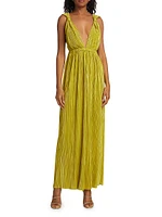 Indira Pleated Wide-Leg Jumpsuit