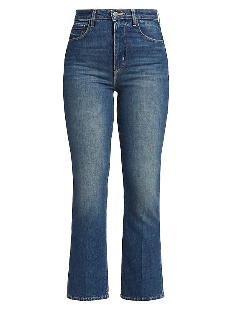 Mira Crop Micro Boot-Cut Jeans