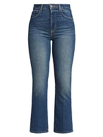 Mira Crop Micro Boot-Cut Jeans