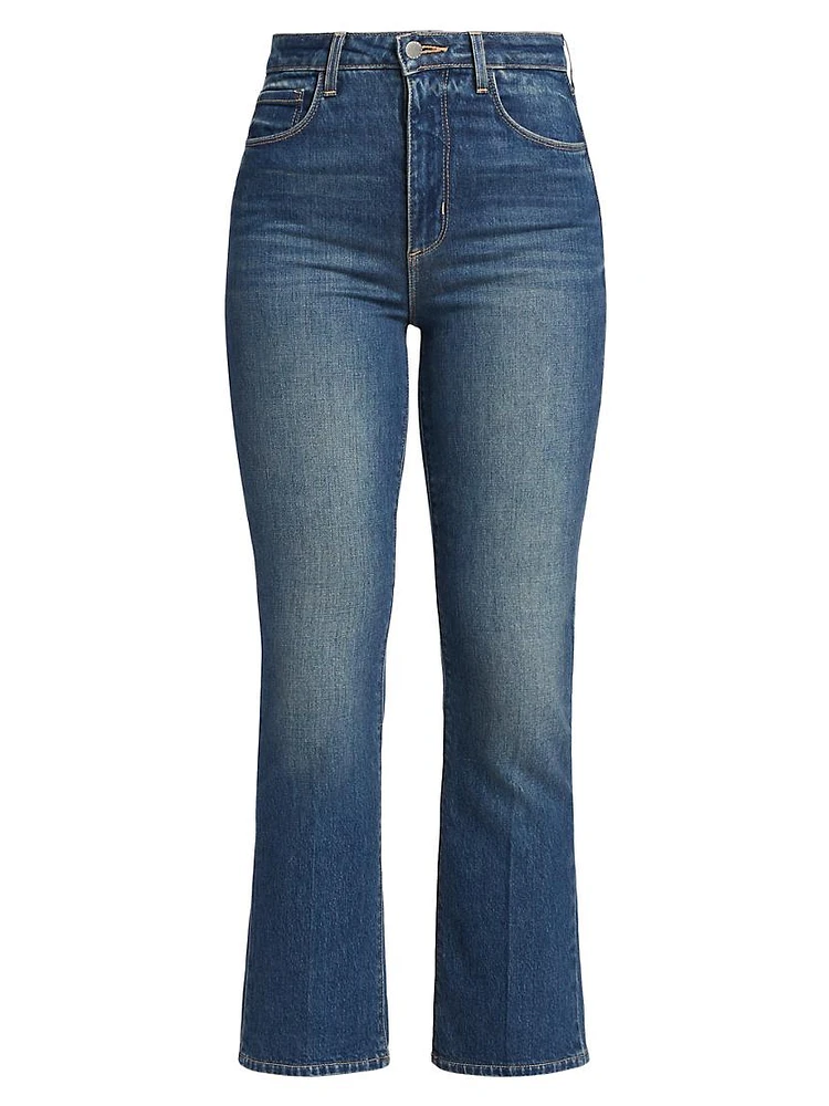 Mira Crop Micro Boot-Cut Jeans