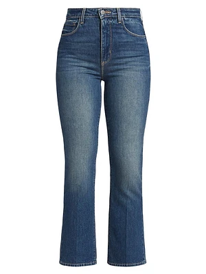 Mira Crop Micro Boot-Cut Jeans