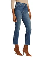 Mira Crop Micro Boot-Cut Jeans