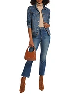 Mira Crop Micro Boot-Cut Jeans