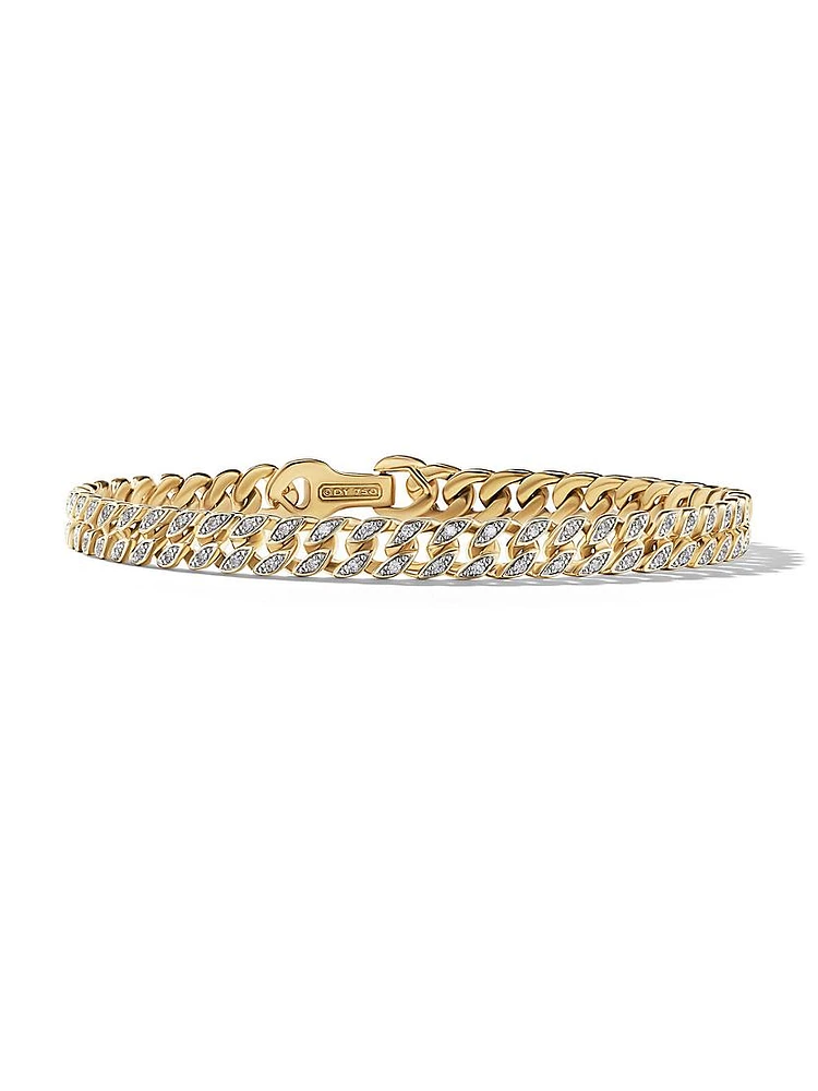 Curb Chain Bracelet 18K Yellow Gold