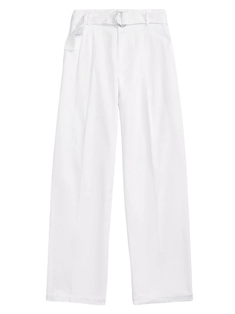 Evan Denim Wide-Leg Pants