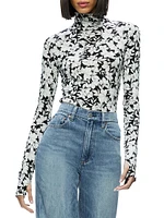 Delaina Floral Turtleneck Top