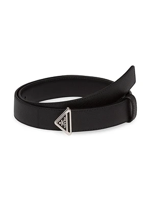 Saffiano Leather Belt