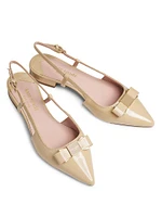 Bowdie Patent Leather Flats