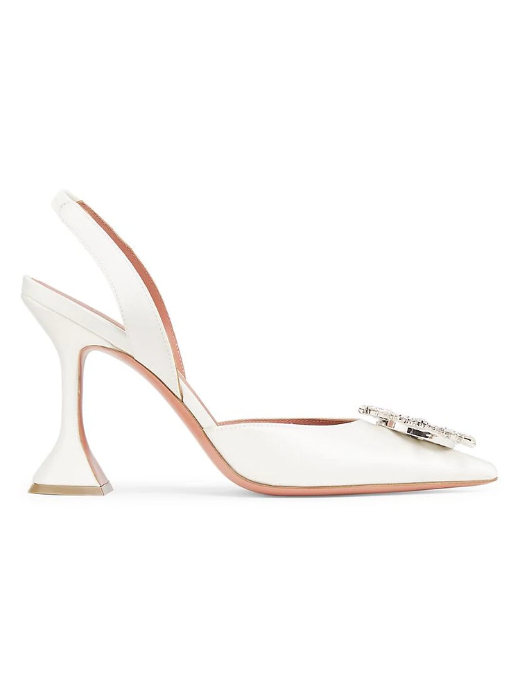 Begum 95MM Satin Slingback Pumps