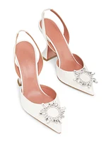 Begum 95MM Satin Slingback Pumps