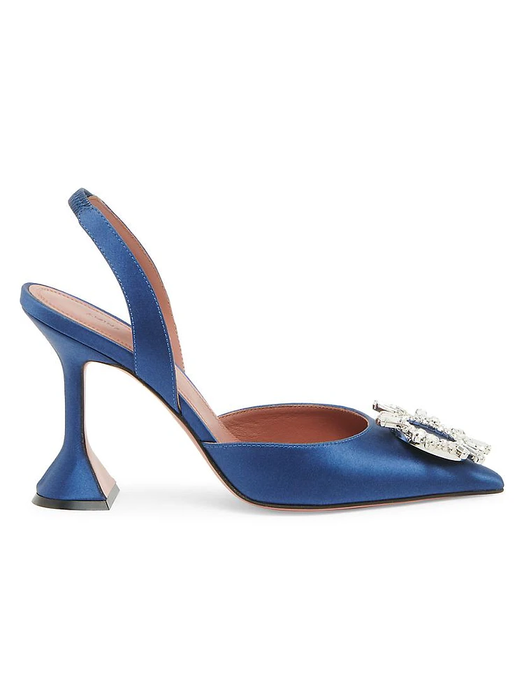 Begum 95MM Satin Slingback Pumps