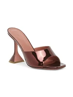 Lupita 95MM Mirrored Leather Sandals