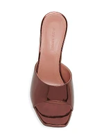 Lupita 95MM Mirrored Leather Sandals