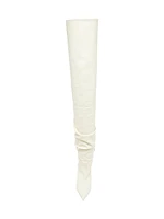 Olivia 95MM Leather Thigh-High Boots