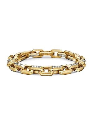 Heirloom Chain Link Bracelet in 18K Yellow Gold