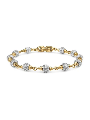 Spiritual Beads Rosary Bracelet 18K Yellow Gold